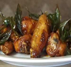 Thai Glazed Garlic Chicken Wing Recipe Video by BallisticBBQ