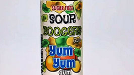 Yum Yum Super Sour Booger Gum Taste Test - Kids Candy Review with Eli and Liam