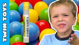 Kids Taste Test Extreme Liquid Candy Spit - Kids Candy Review w/ Eli and Liam