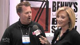 NRA Show 2011: Ben Hirko with Benny's Bloody Mary Beef Straw