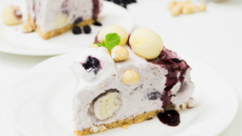 Blueberry n Rasgulla Cheesecake with Hazelnuts Recipe - Fusion Diwali