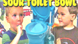 Super Sour Candy Toilet Bowl Flush with Plungers Taste Test Kids Candy Review
