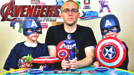 Avengers 2 Age of Ultron - Captain America Candy Bar - Kids Candy Review with Eli and Liam