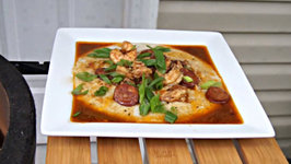 Cajun Shrimp and Grits with Red Eye Gravy