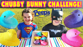 Chubby Bunny Kids Challenge With Peeps videos For children