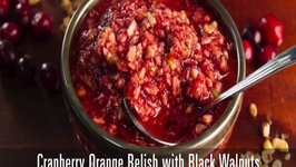 Cranberry Orange Relish with Black Walnuts