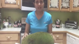 Cutting Open a Jackfruit