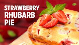 90 Second Strawberry Rhubarb Slab Pie