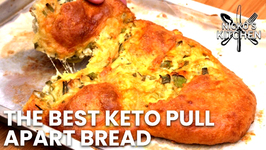 The Best Keto Pull Apart Bread / Delicious Garlic -Cheese And Chives