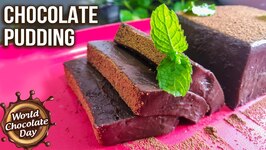 How To Make Chocolate Pudding- Chocolate Pudding Recipe- Eggless - No-Bake Recipes- Chocolate Day