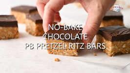 No-Bake Chocolate Peanut Butter Pretzel Ritz Bars