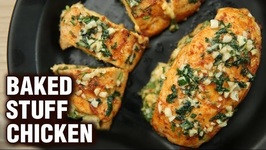 Spinach And Cheese - Baked Stuff Chicken Recipe - Chicken Breast - Neha