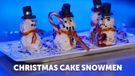 Christmas Cake Snowmen (How To)