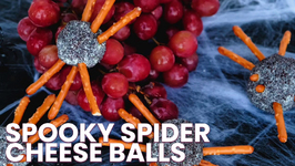 Spooky Spider Cheese Balls