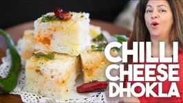 Chilli Cheese Dhokla - Instant Pot Recipe