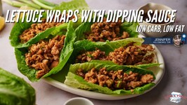 Low Carb Low Fat Asian Lettuce Wraps with Dipping Sauce