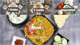 Winter Super Food Earthy How To 7-Grains And 5-Lentils With Vegetables Stew - Khichdi