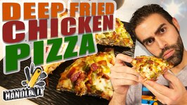Deep Fried Chicken Pizza