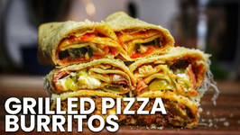 Grilled Pizza Burritos - Game day food