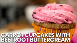 Carrot Cupcakes With Beetroot Buttercream
