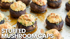 Stuffed Mushroom Caps - Thanksgiving Appetizer Idea