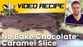 No Bake Chocolate Caramel Slice