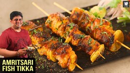 Amritsari Fish Tikka - Fish Kebab - Fish Tikka Restaurant Style - Fish Recipe By Prateek Dhawan