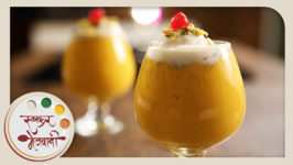 Mango Mastani - Quick Homemade Cold Beverage - Milkshake - Recipe By Archana In Marathi