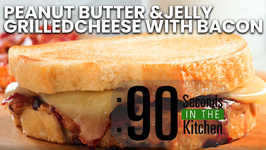 90 Second Peanut Butter And Jelly Grilled Cheese With Bacon