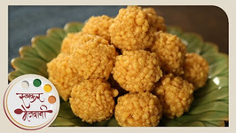 Boondi Ladoo - Soft Motichur Laddu - Recipe By Archana In Marathi - Indian Sweet Dessert