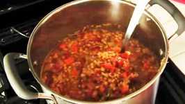 Vegan Recipe - Lentil Soup With Brown Rice