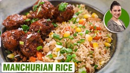 How To Make Manchurian And Fried Rice - Manchurian Gravy Recipe - Veg Corn Rice Recipe By Ruchi