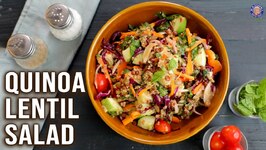 Quinoa Lentil Salad -Quinoa Lentil Bowl-High Protein Salad