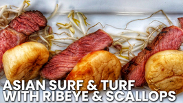 Asian Surf And Turf With Ribeye And Scallops