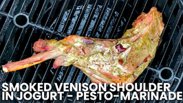 Smoked Venison Shoulder In Jogurt - Pesto-Marinade