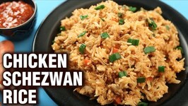 Schezwan Fried Rice Recipe - How To Make Chicken Schezwan Fried Rice At Home - Chicken Recipe - Neha