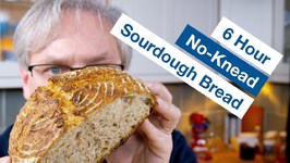 6 Hour Sourdough No-Knead Bread