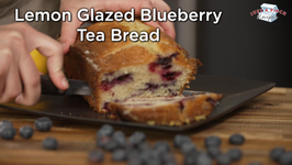 Lemon Glazed Blueberry Tea Bread
