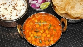 Pressure Cooked Chole - Chana Masala - Chickpea Curry