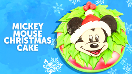 Mickey Mouse Christmas Cake  (How To)