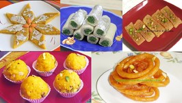 Diwali Sweets Video Recipes - Badam Katli, Kaju Pista Rolls, Jalebi, Burfi And Laddus