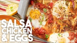 Salsa Chicken And Eggs - One Pot Dish