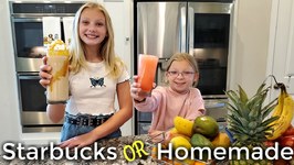 Starbucks or Homemade - How To Make Refreshing Summer Drinks - Delicious