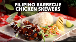 Filipino Barbecue Chicken Skewers With Fresh Pickled Slaw