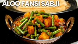 Quick Pressure Cooked Aloo Fansi Sabji / Potato Green Beans