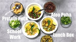 Protein Pack Aloo Poha Bowls School Work Lunch Box