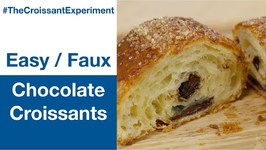 Cheater No Knead Chocolate Croissants - Faux Pain Au Chocolate