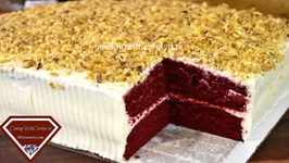 My 1st Red Velvet Sheet Cake / How To Make A Sheet Cake /Practicing My Skills
