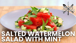Salted Watermelon Salad With Mint - Almond - Cucumber And Chilli