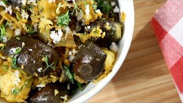Aloo Baingan - Potato And Eggplant - Aloo Baingan Ki Sabji With Ruchi Bharani